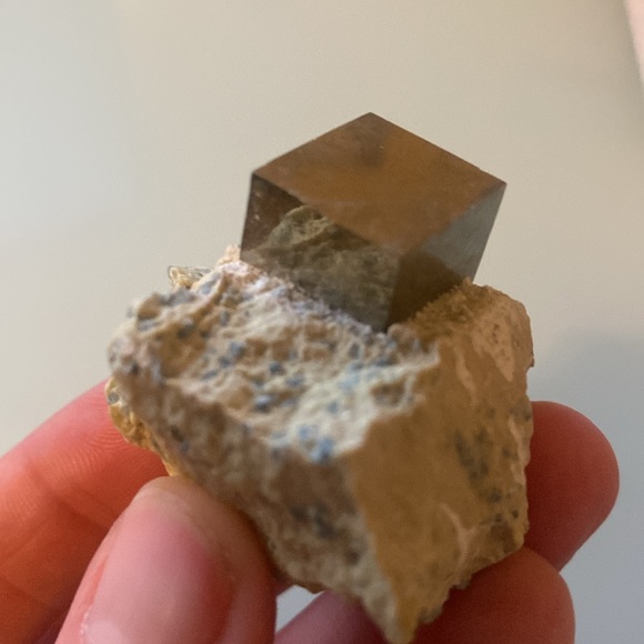 🌟 Naturally Occurring Pyrite Cube Specimen on Matrix - Rare! - Picture 4 of 8